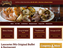 Tablet Screenshot of millerssmorgasbord.com